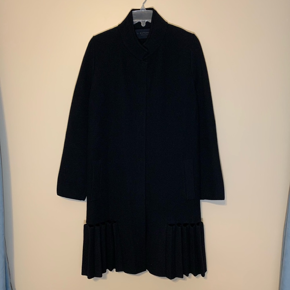 D.Exterior black long cardigan. Made in Italy Size L